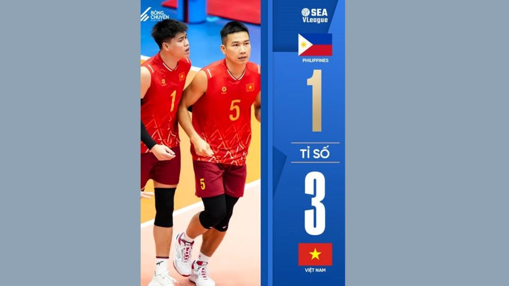 SEA V-League 2025: Bóng chuyền nam Việt Nam đòi nợ thành công trước Philippines

